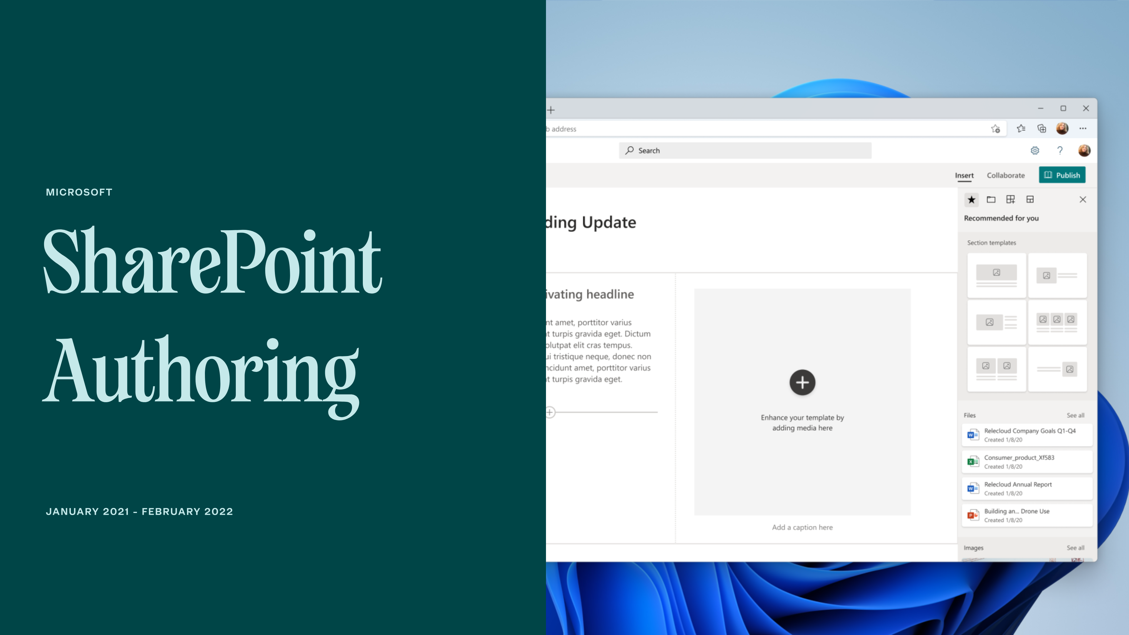 SharePoint authoring UI
